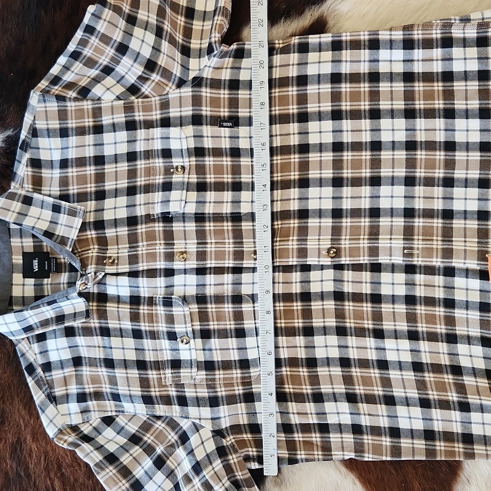 Vans mens flannel button-down - Picture 4 of 6